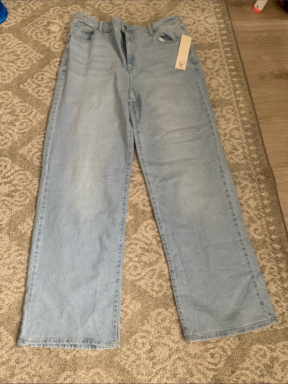 No Boundaries High Rise Wide Leg Jeans Blue